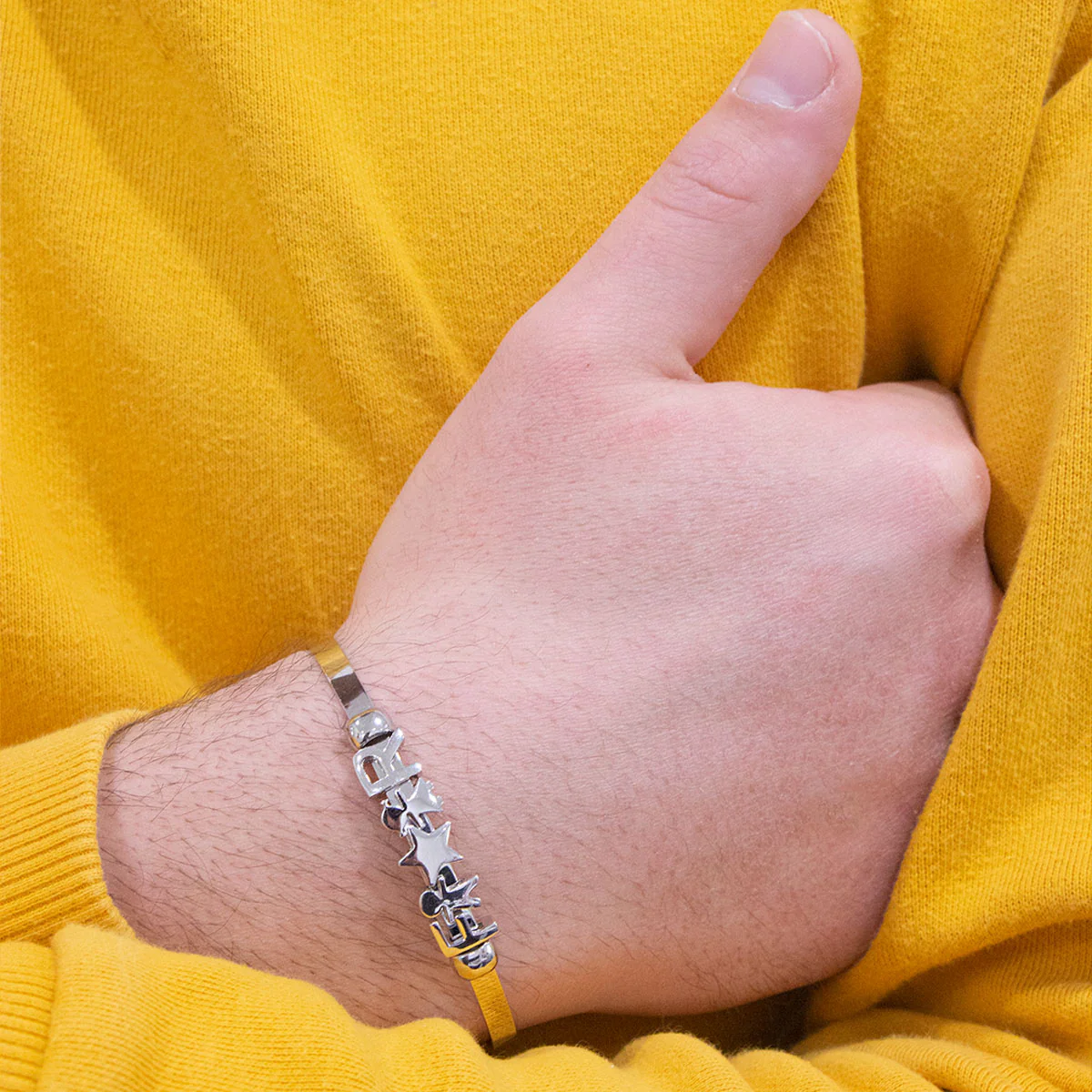 Carousel Bracciale Argento 925% Rigido Circle Diametro 6/6.5 - Image 4