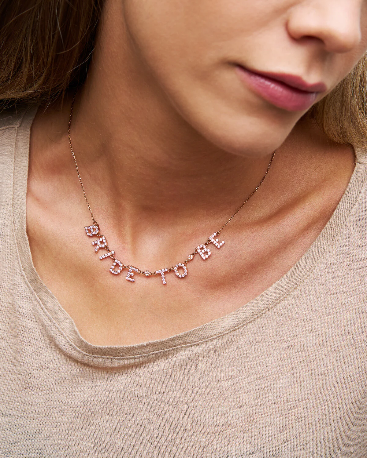 Girocollo Personalizzabile con Zirconi - Image 10