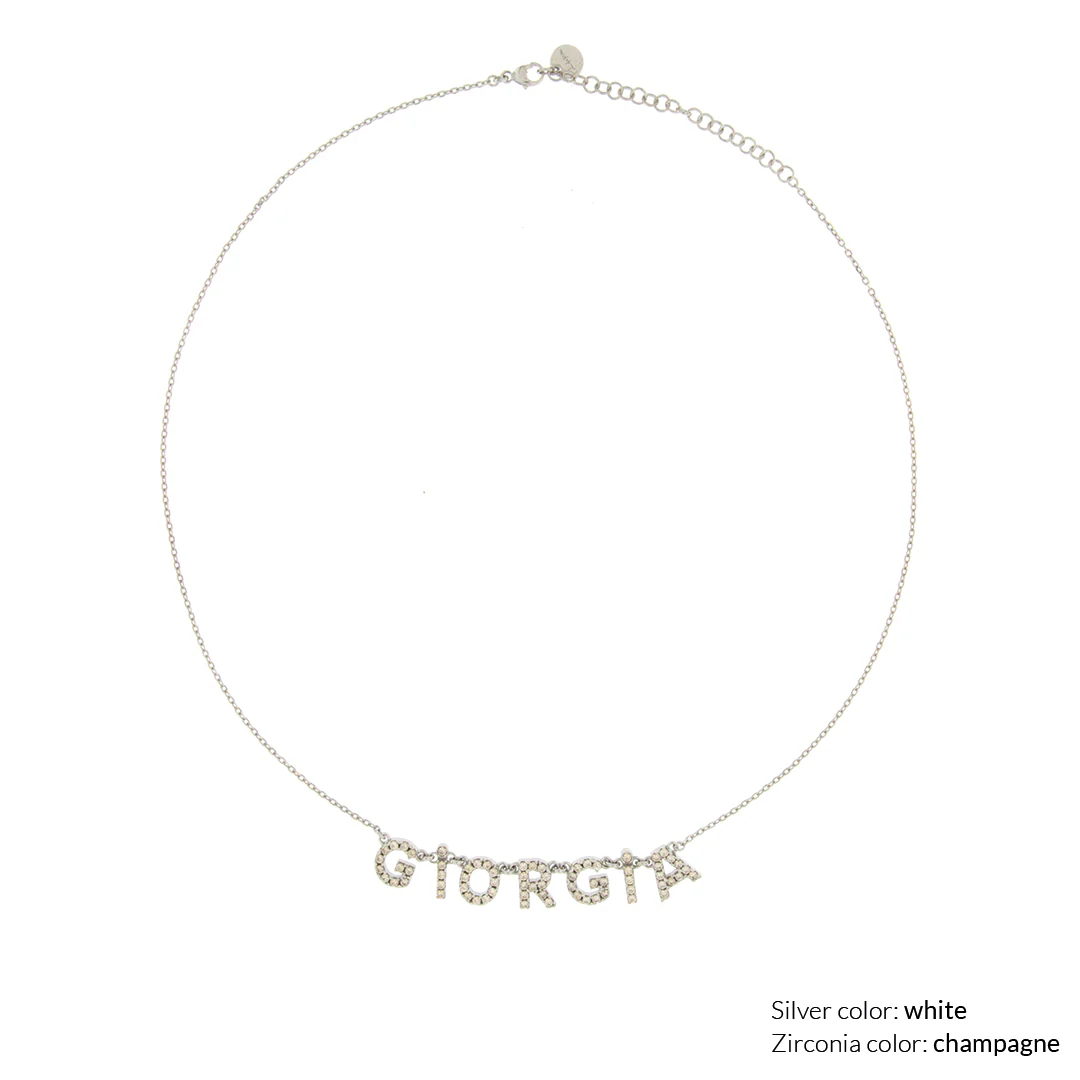 Girocollo Personalizzabile con Zirconi - Image 17