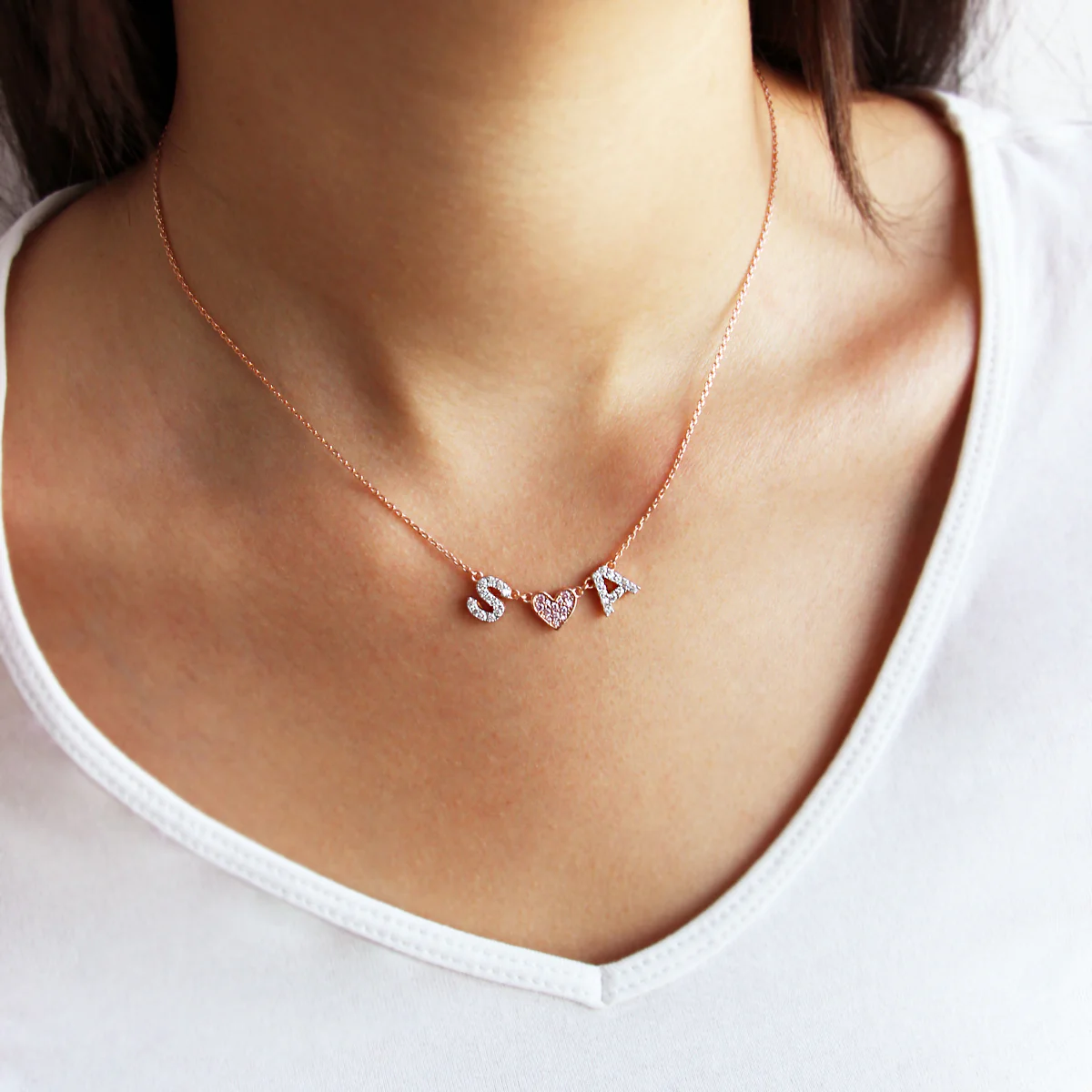 Girocollo Personalizzabile con Zirconi - Image 30