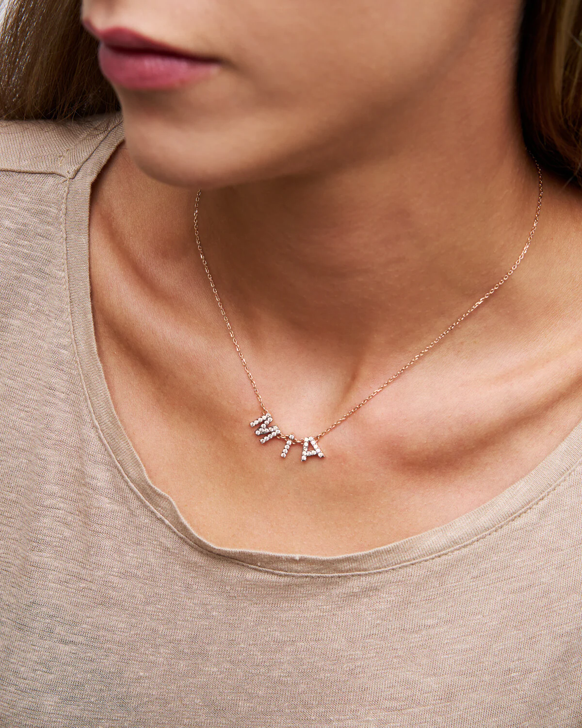 Girocollo Personalizzabile con Zirconi - Image 5