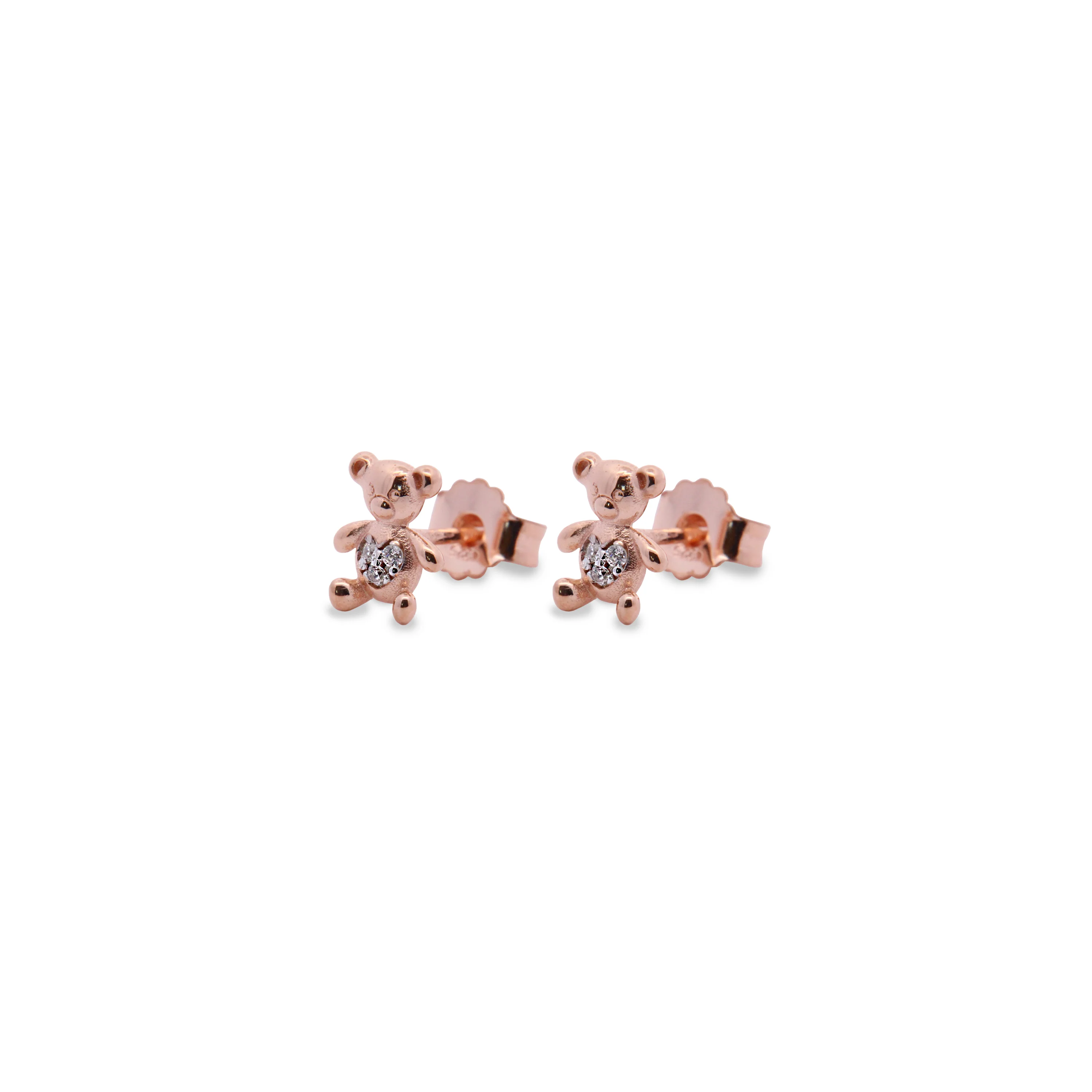 Orecchini lobo micro zirconi orso - Teddy Fancy - Image 3